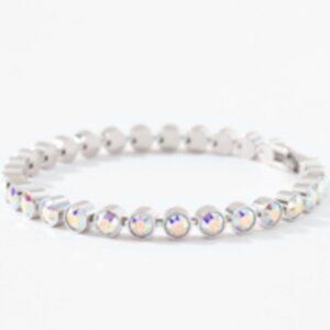 Mini Ice Bracelet, Touchstone Crystal by Swarovski